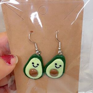 Cute avocado earrings